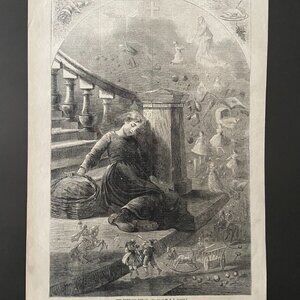 Antique Woodcut, Harper's Weekly, Vintage Art